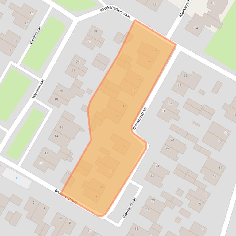 Kaart van postcodegebied 5855CJ.