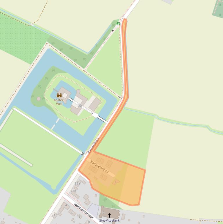 Kaart van postcodegebied 5855CZ.