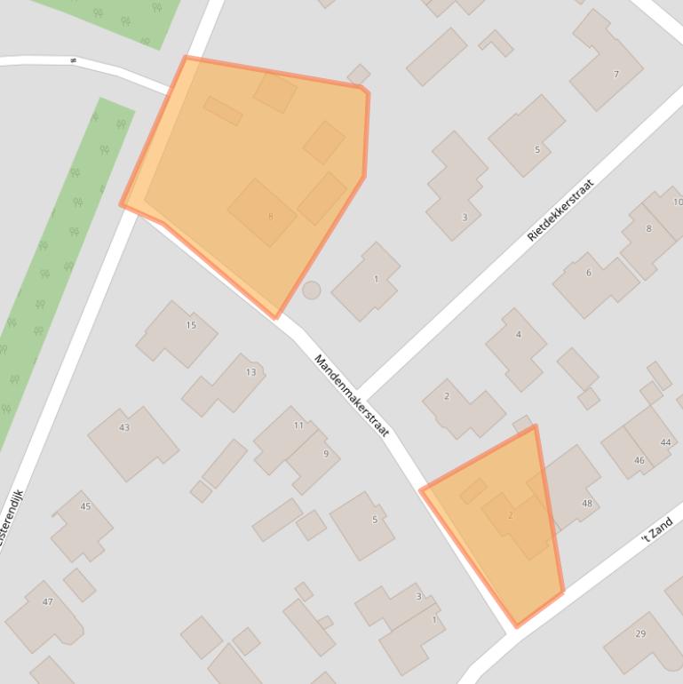 Kaart van postcodegebied 5855DB.