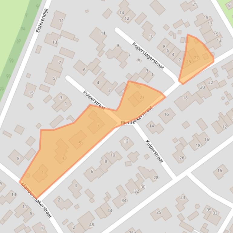 Kaart van postcodegebied 5855DC.