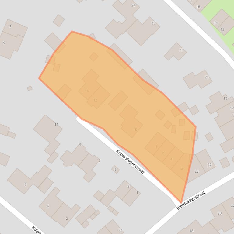 Kaart van postcodegebied 5855DH.