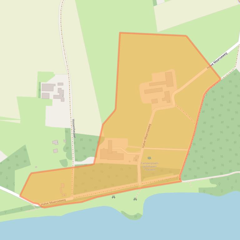 Kaart van postcodegebied 5855EH.