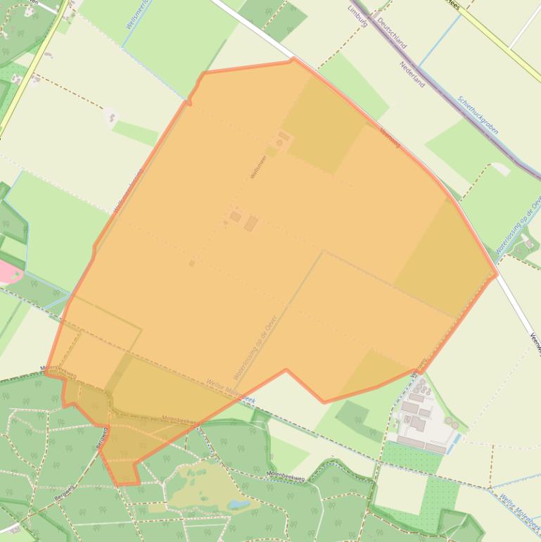 Kaart van postcodegebied 5855ET.