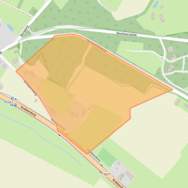 Kaart van postcodegebied 5855GG.