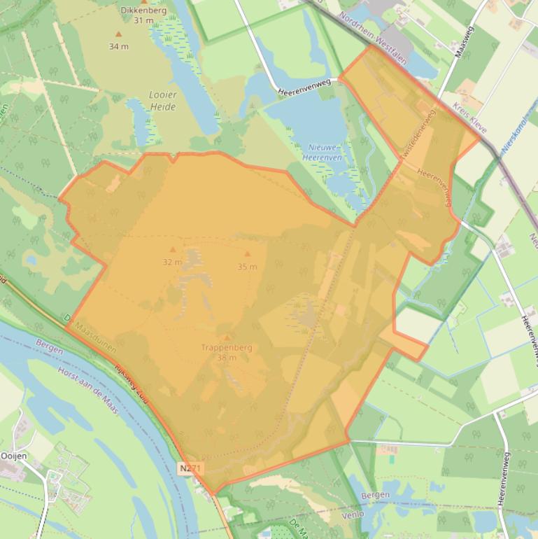 Kaart van postcodegebied 5856CK.