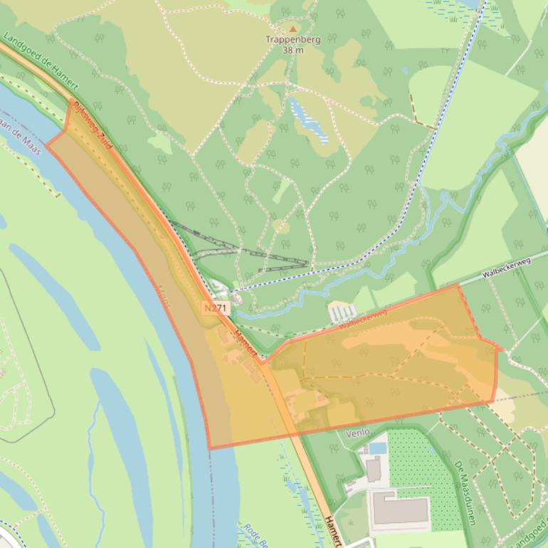 Kaart van postcodegebied 5856CL.