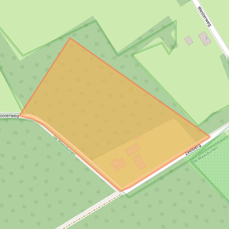 Kaart van postcodegebied 5856ED.