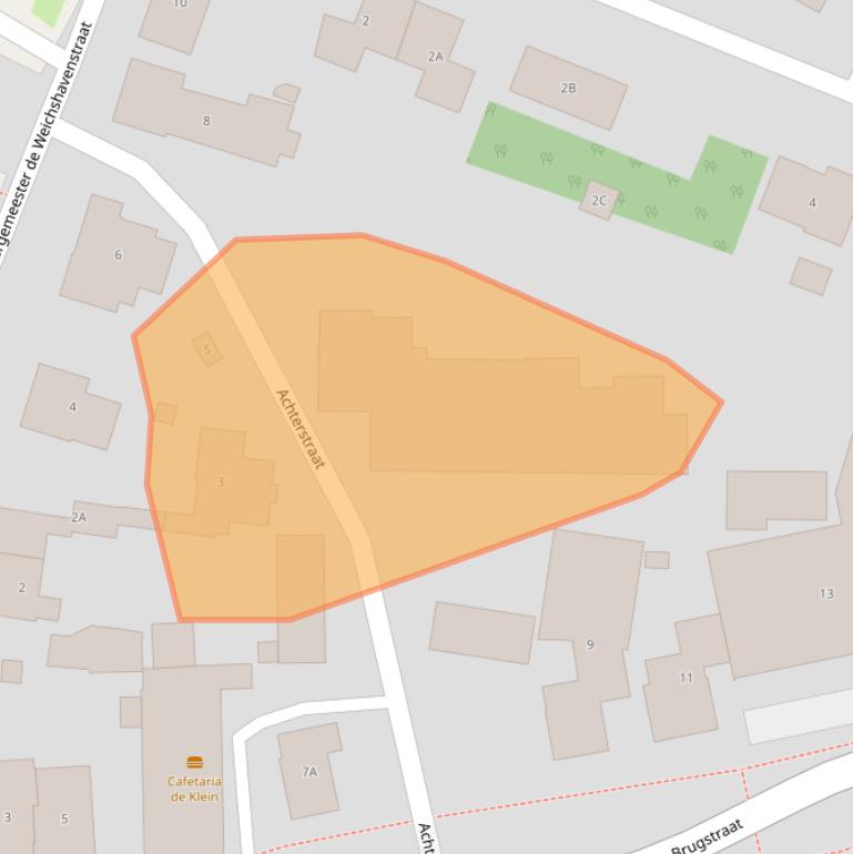 Kaart van postcodegebied 5861AL.