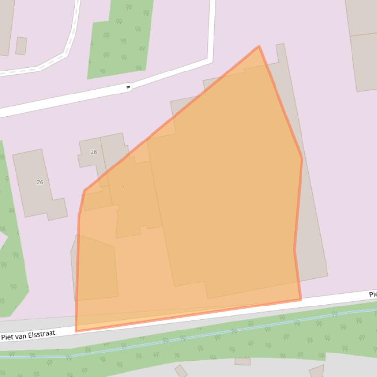 Kaart van postcodegebied 5861AW.