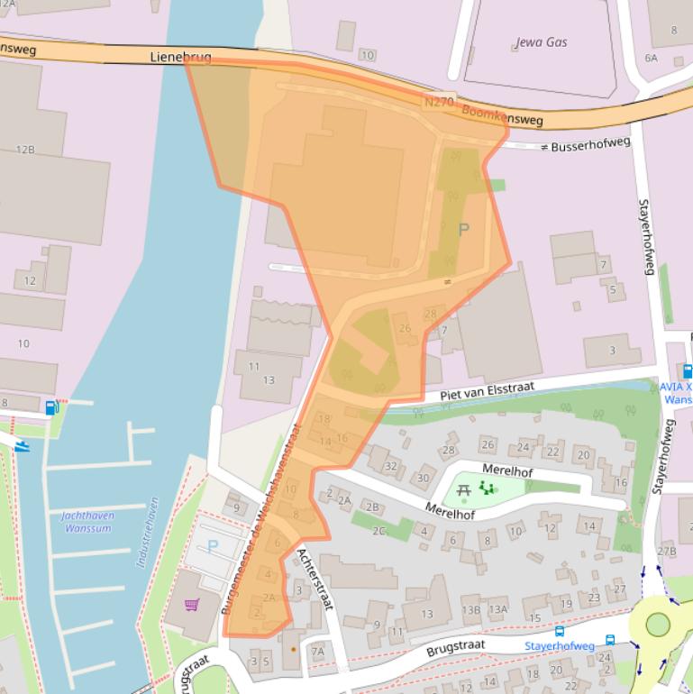 Kaart van postcodegebied 5861AZ.