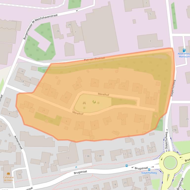 Kaart van postcodegebied 5861BA.