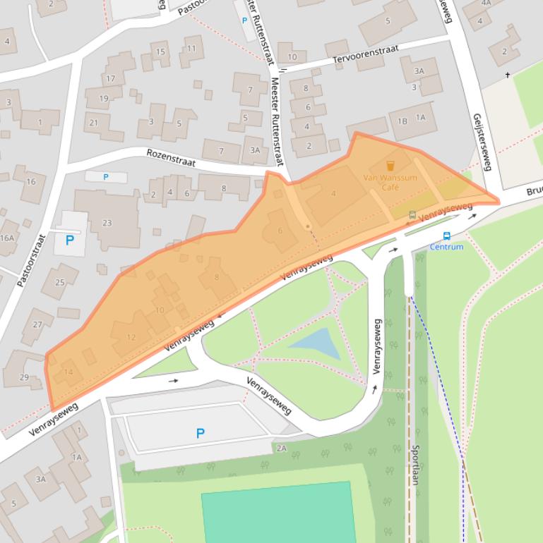 Kaart van postcodegebied 5861BD.