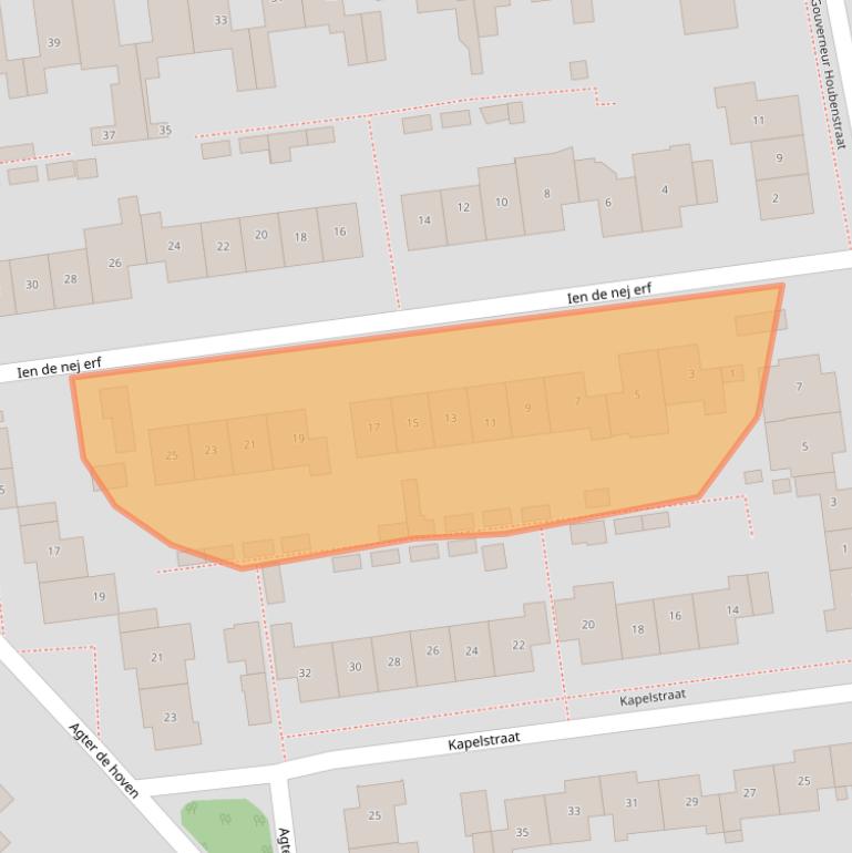 Kaart van postcodegebied 5861CE.