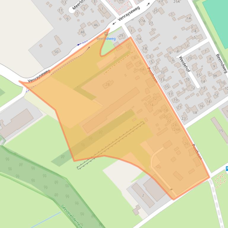 Kaart van postcodegebied 5861CT.