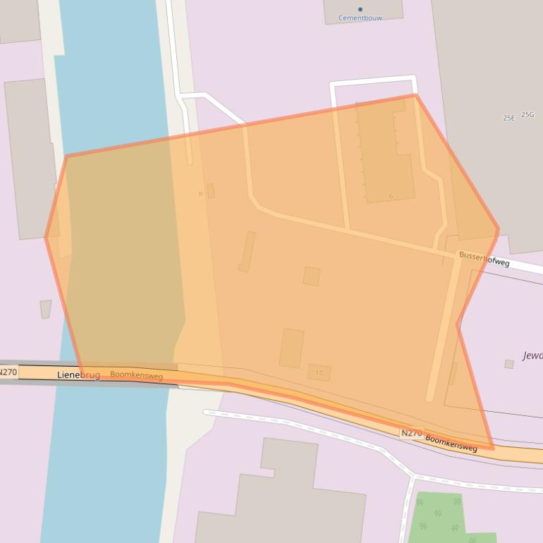 Kaart van postcodegebied 5861EL.