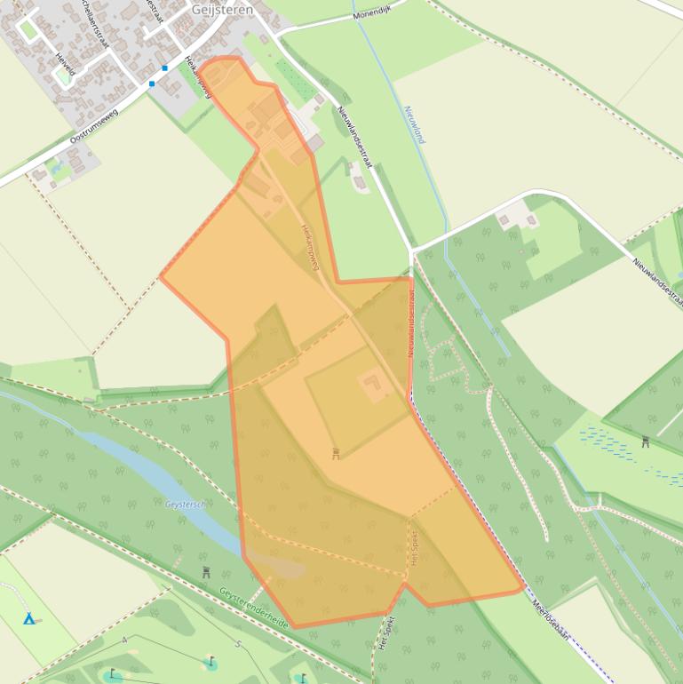 Kaart van postcodegebied 5862AR.