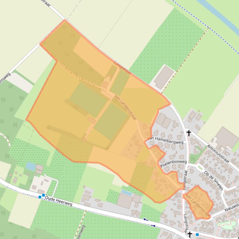 Kaart van postcodegebied 5863BJ.