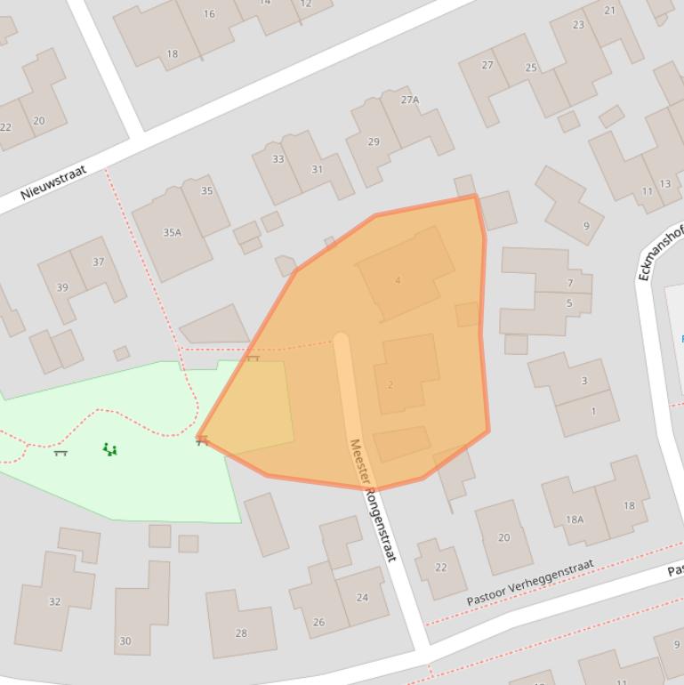 Kaart van postcodegebied 5863BP.