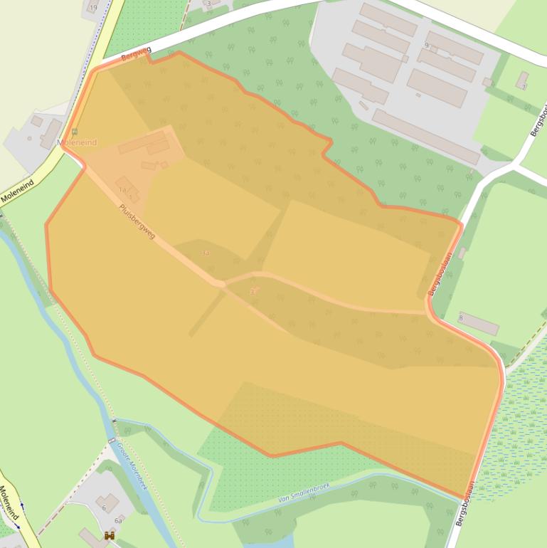 Kaart van postcodegebied 5864AC.