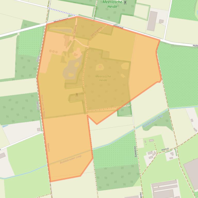 Kaart van postcodegebied 5864BM.