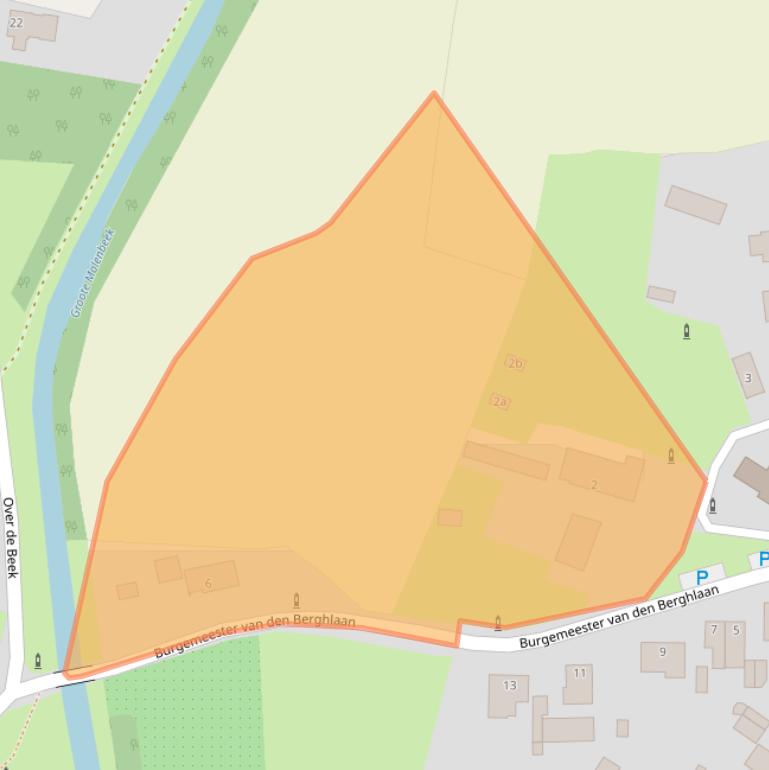 Kaart van postcodegebied 5865AC.