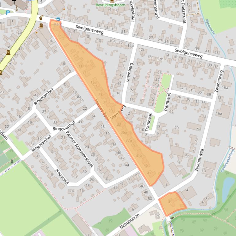 Kaart van postcodegebied 5865AM.