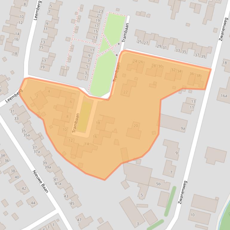 Kaart van postcodegebied 5865BX.