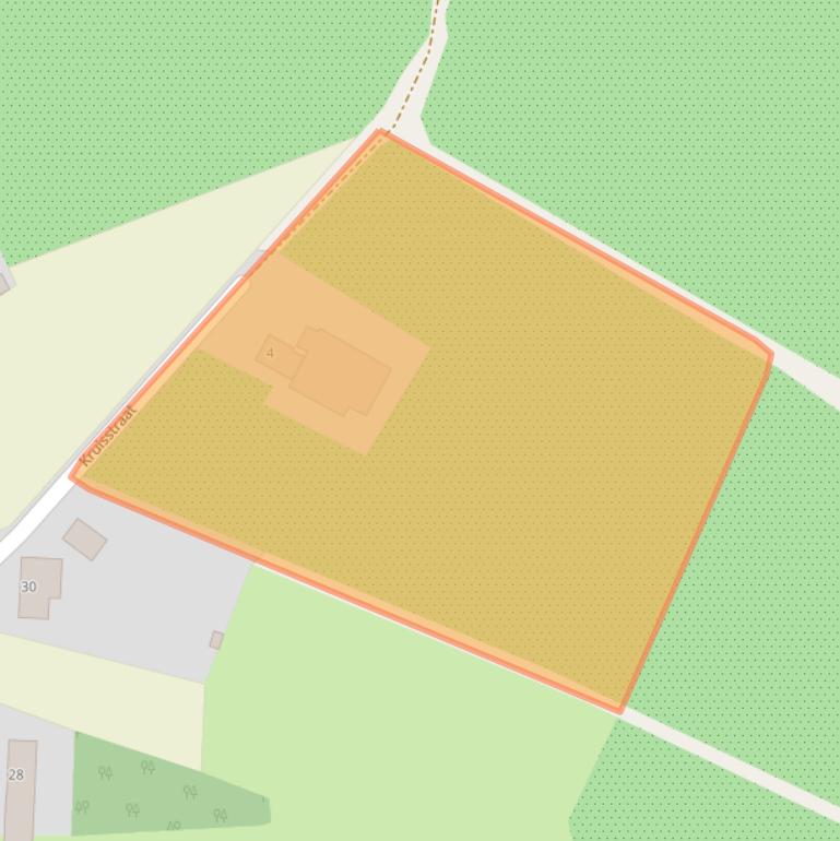 Kaart van postcodegebied 5866BP.