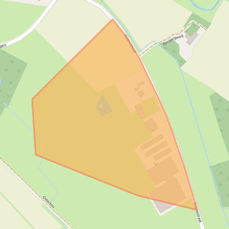 Kaart van postcodegebied 5866CP.