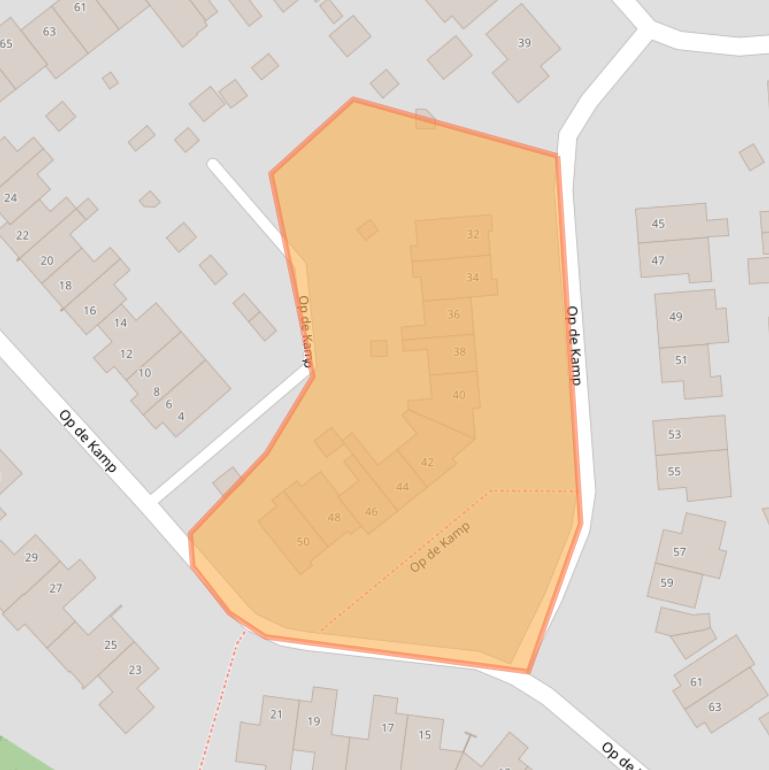 Kaart van postcodegebied 5871BB.