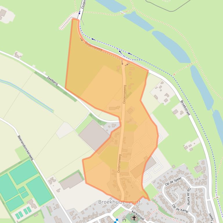 Kaart van postcodegebied 5871CA.