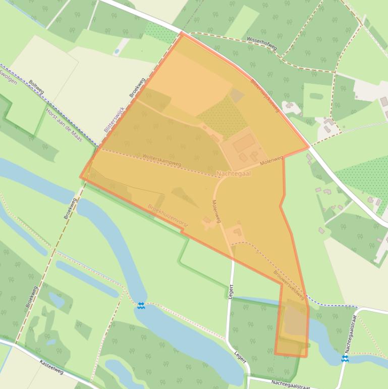 Kaart van postcodegebied 5871CH.