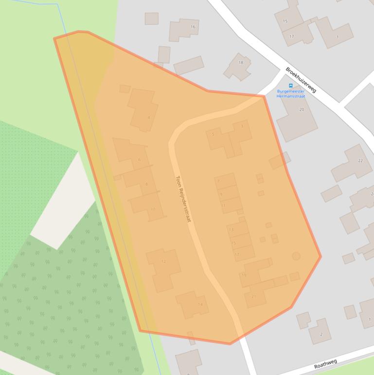 Kaart van postcodegebied 5871CT.