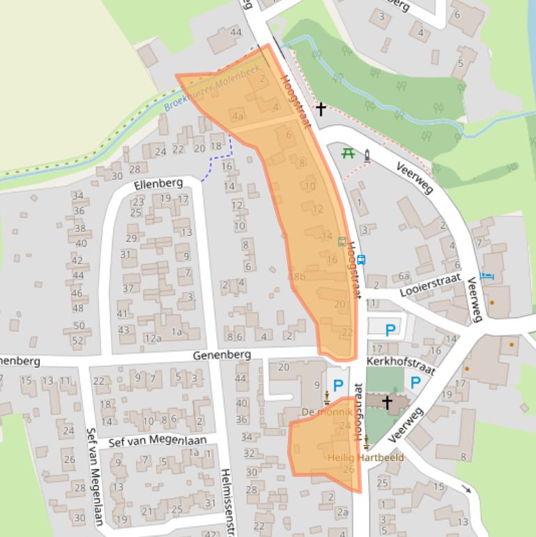 Kaart van postcodegebied 5872AD.