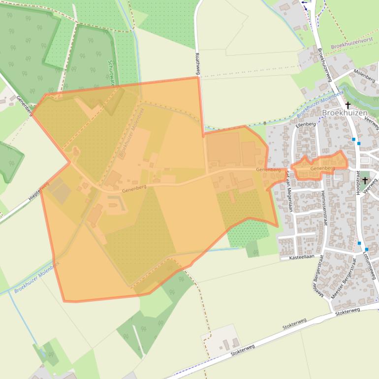 Kaart van postcodegebied 5872AL.
