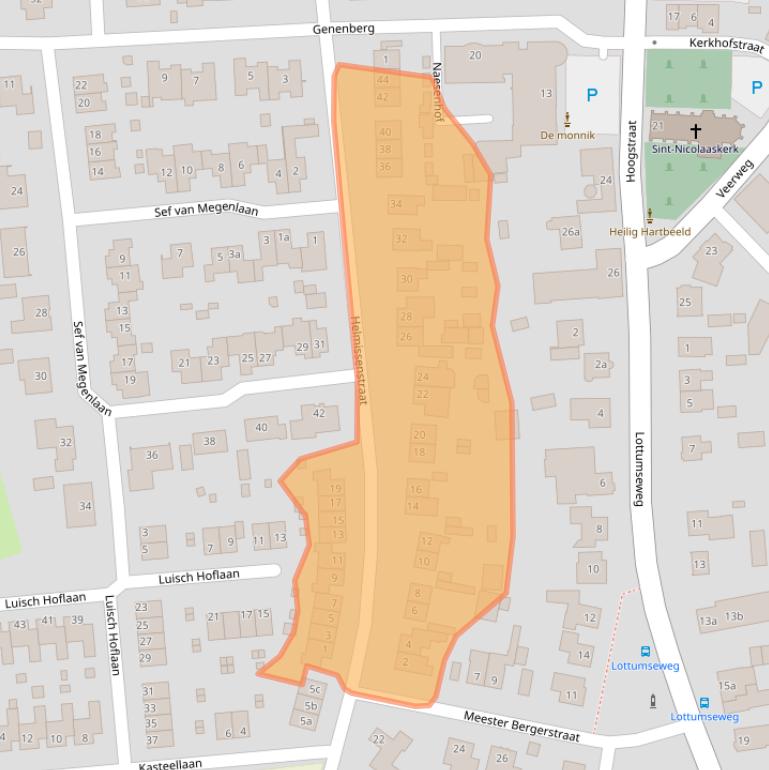 Kaart van postcodegebied 5872AS.
