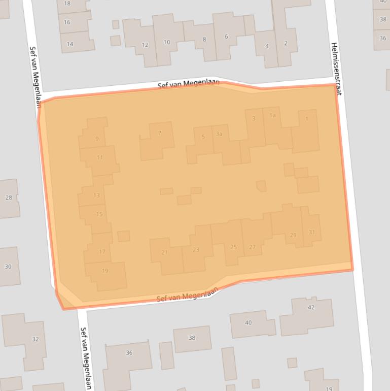 Kaart van postcodegebied 5872AV.