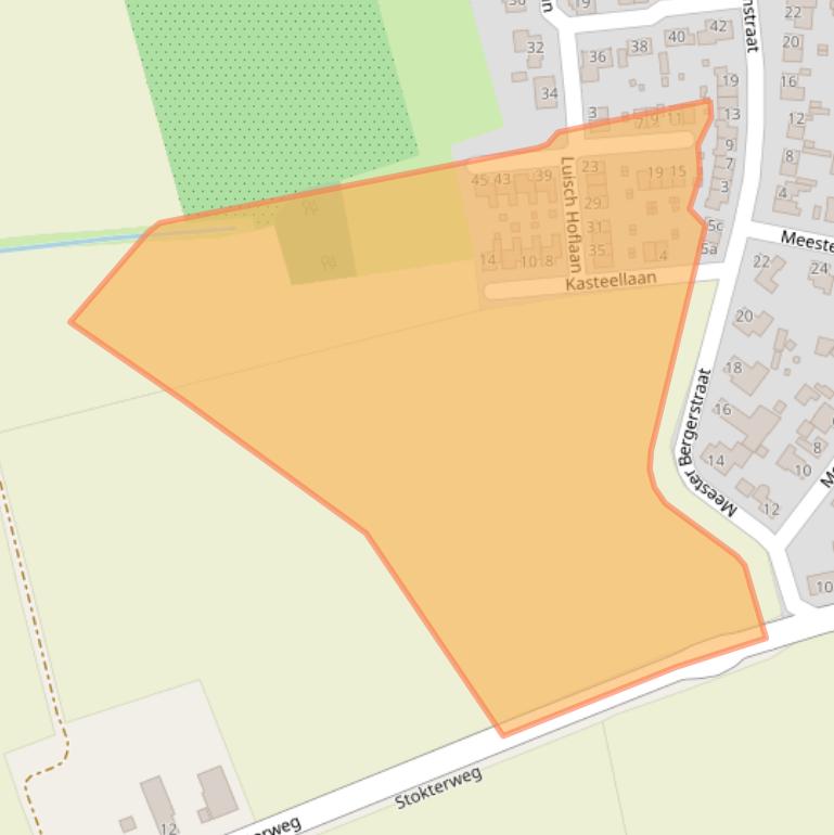 Kaart van postcodegebied 5872BA.