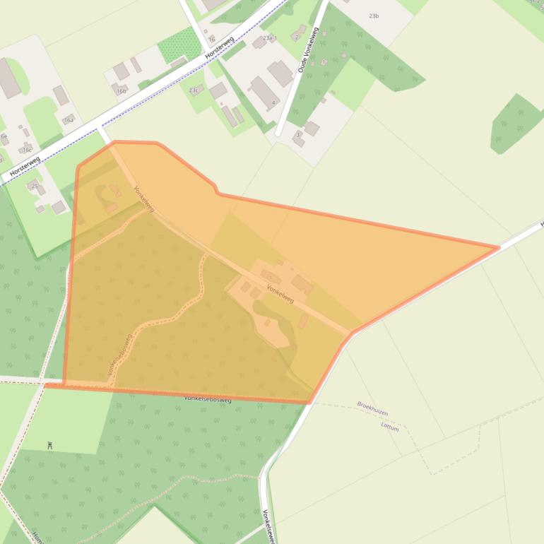 Kaart van postcodegebied 5872CE.