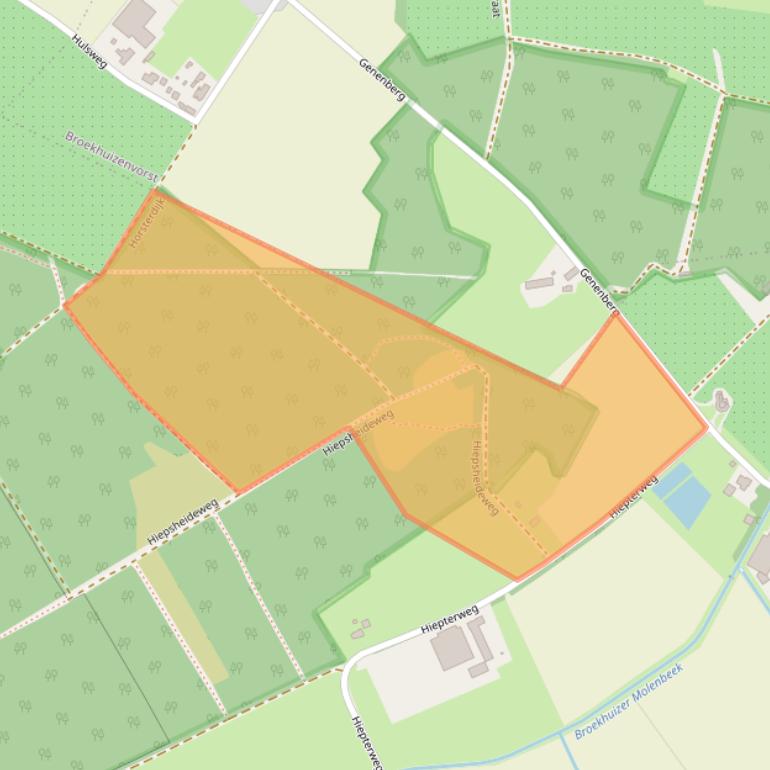 Kaart van postcodegebied 5872CL.