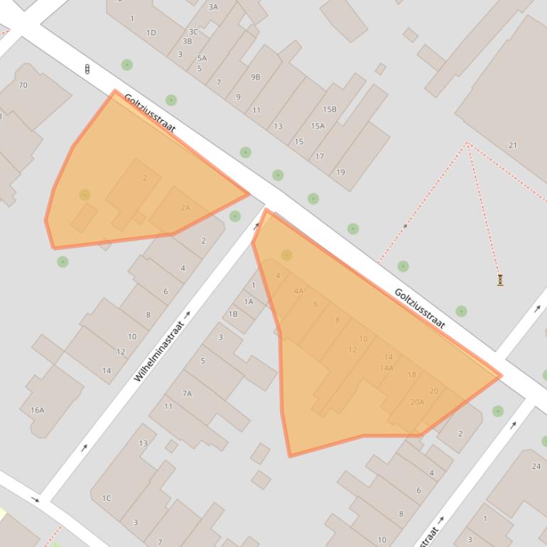 Kaart van postcodegebied 5911AV.