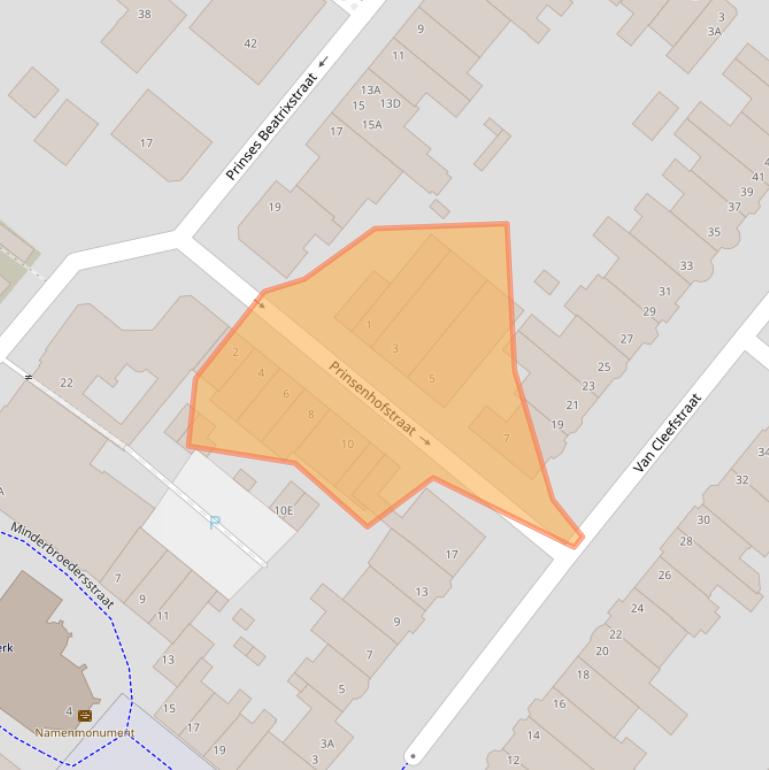 Kaart van postcodegebied 5911BL.