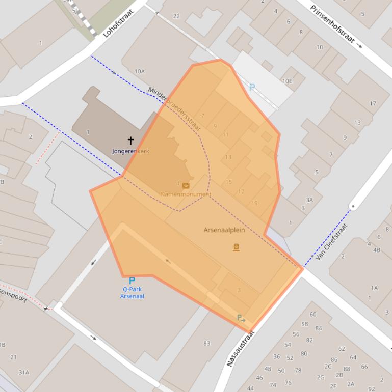 Kaart van postcodegebied 5911BR.