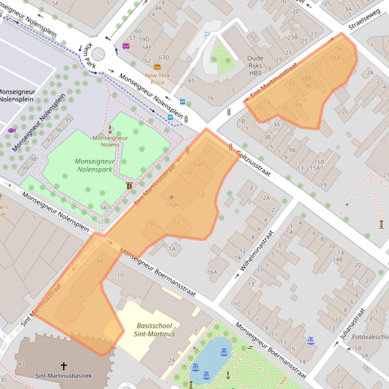 Kaart van postcodegebied 5911CK.