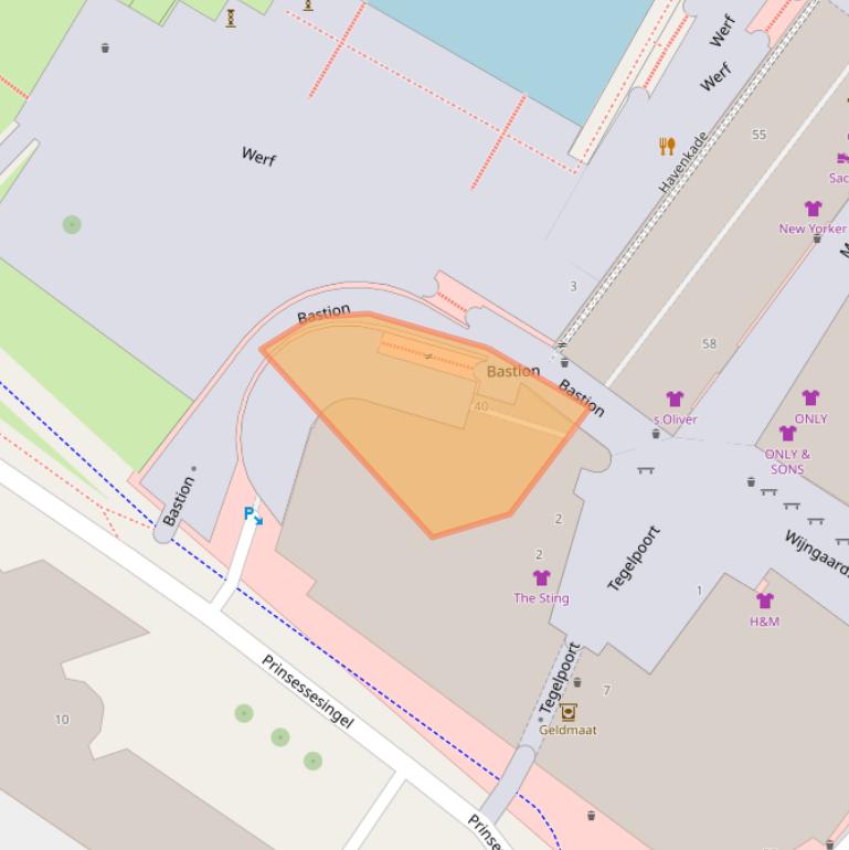 Kaart van postcodegebied 5911DL.