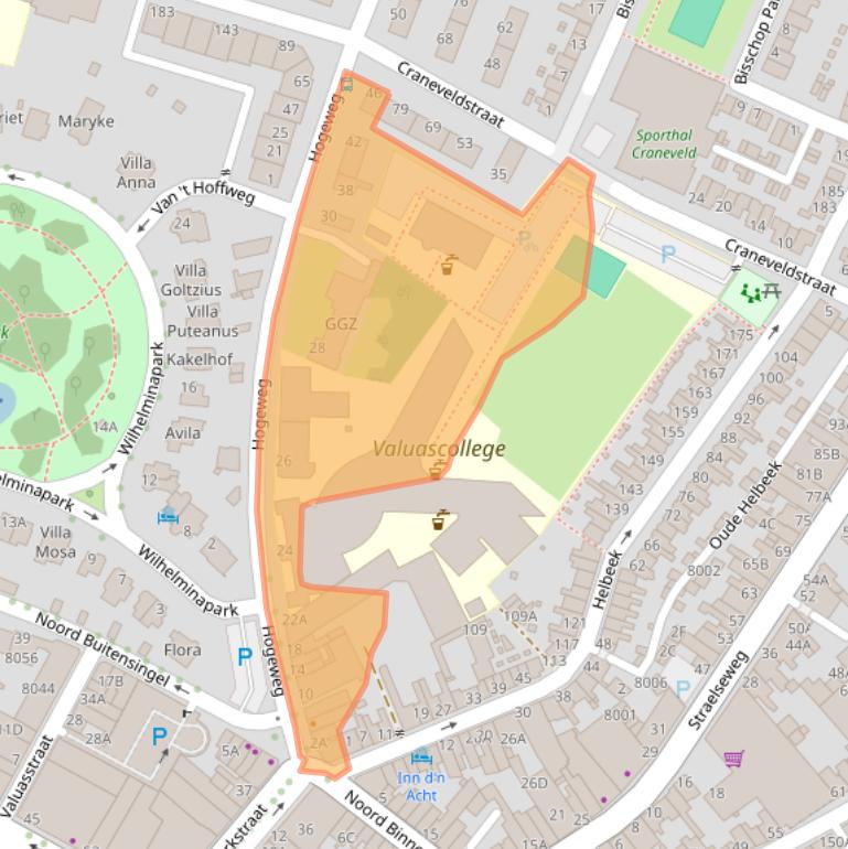 Kaart van postcodegebied 5911EB.