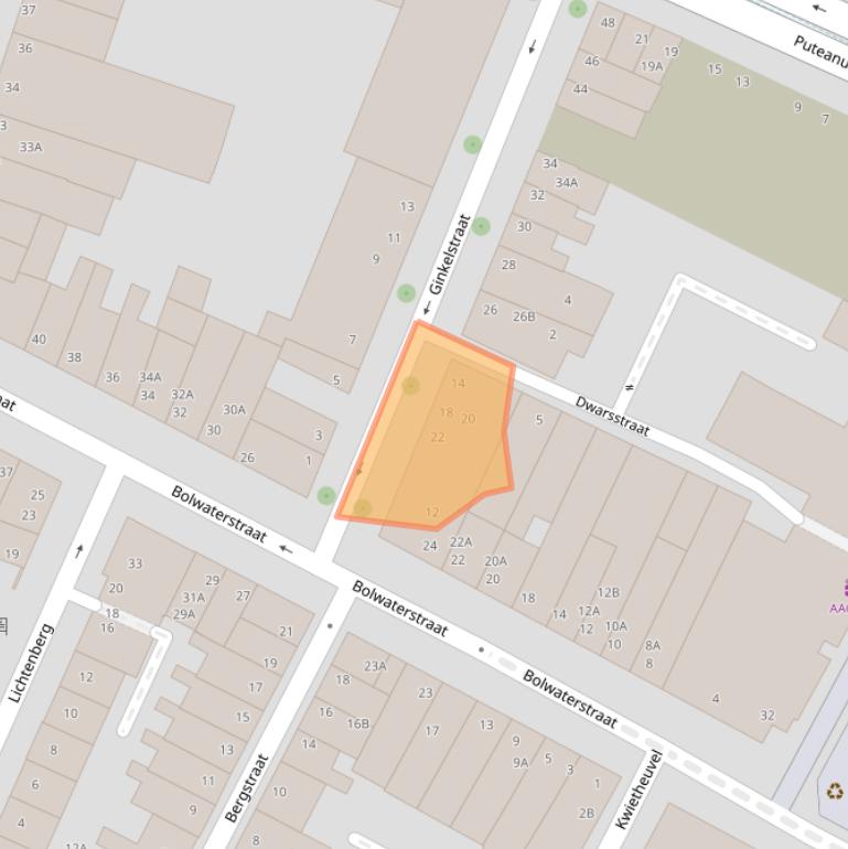 Kaart van postcodegebied 5911ER.