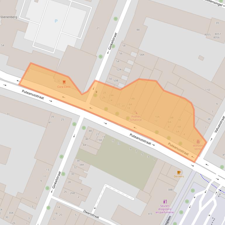 Kaart van postcodegebied 5911EV.