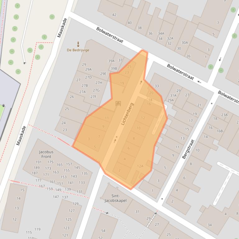 Kaart van postcodegebied 5911GX.