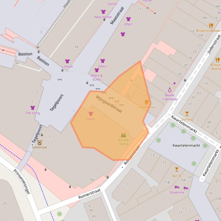 Kaart van postcodegebied 5911HM.